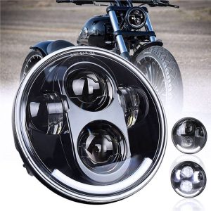 Korkean valovirran moottoripyörän led-projektorin ajovalot 5.75 '' led-ajovalot 12v ajovalot Harley Davidsonille