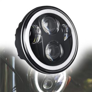 Morsun 40w 5 3/4 tuuman LED-ajovaloprojektori Harley Davidsonin moottoripyörän ajovaloihin musta kromi