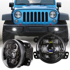 Morsunin ajovalot etupuskurin projektori LED-sumuvalo Jeep Wrangler JK:lle 2007-2017